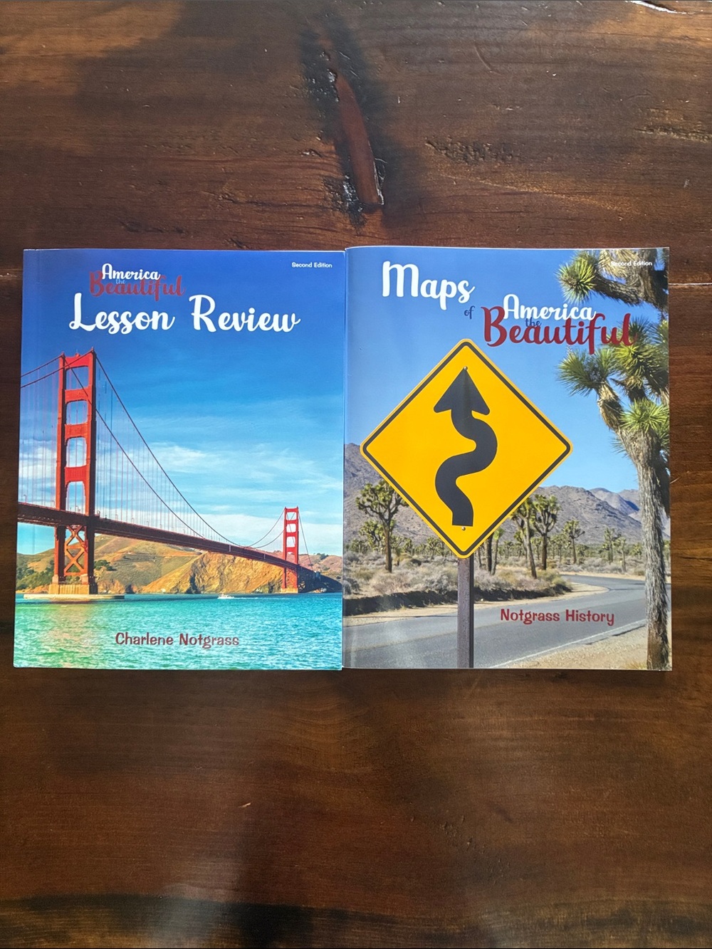 Notgrass American the beautiful 2nd ed. Maps and lesson review books